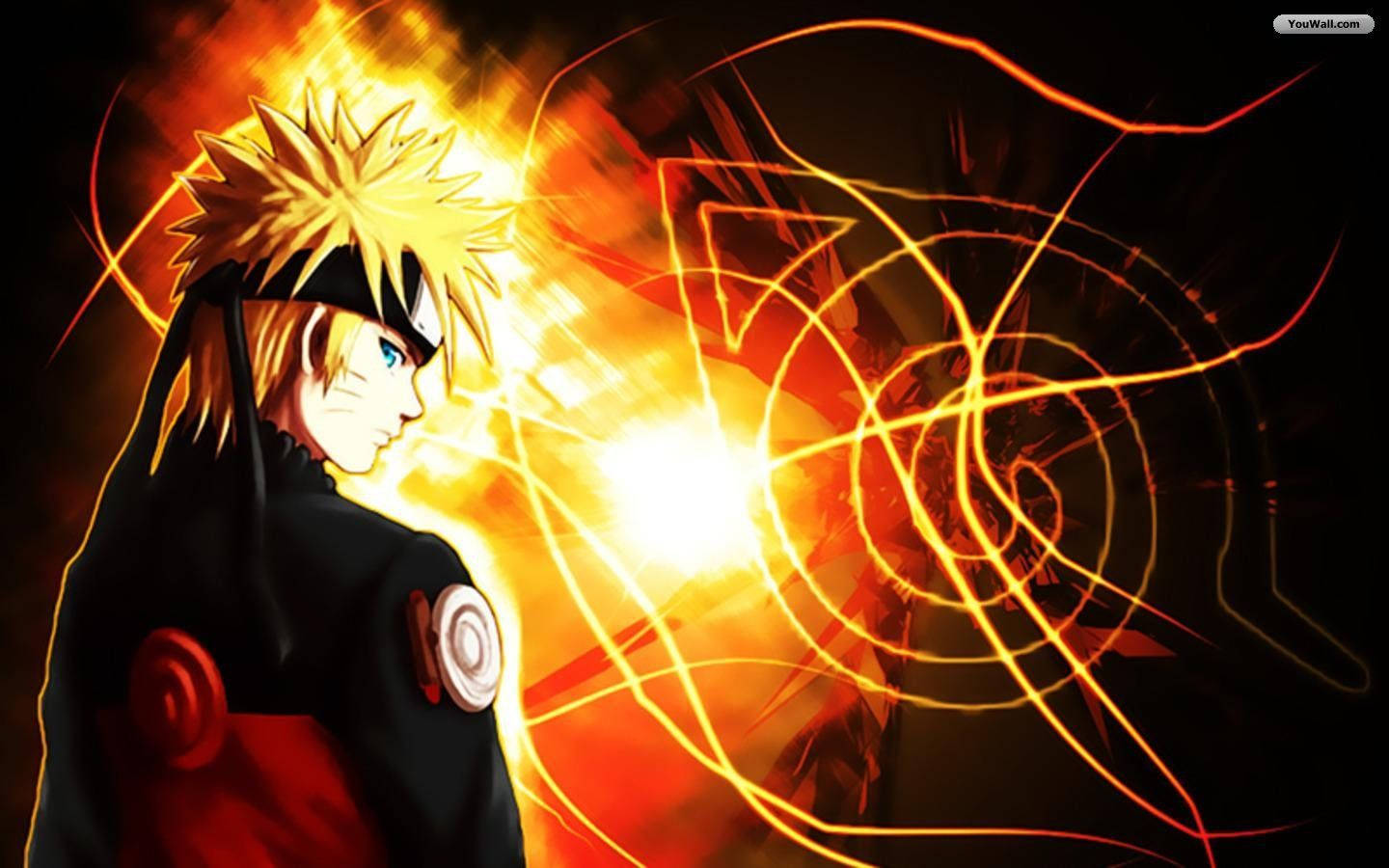 Tyylikäs Naruto-kultaestetiikkataide Taustakuvat