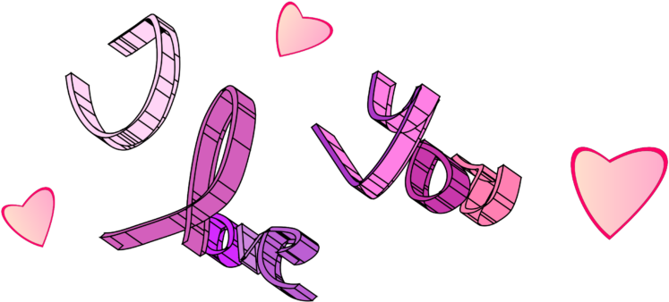 Tyylitelty I Love You -teksti sydämillä Taustakuvat