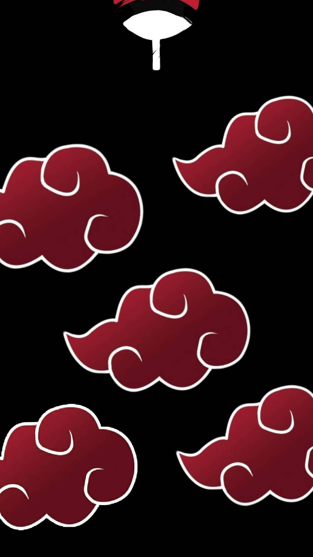 Uchiha-symboli Akatsuki-pilvi iPhone Taustakuvat