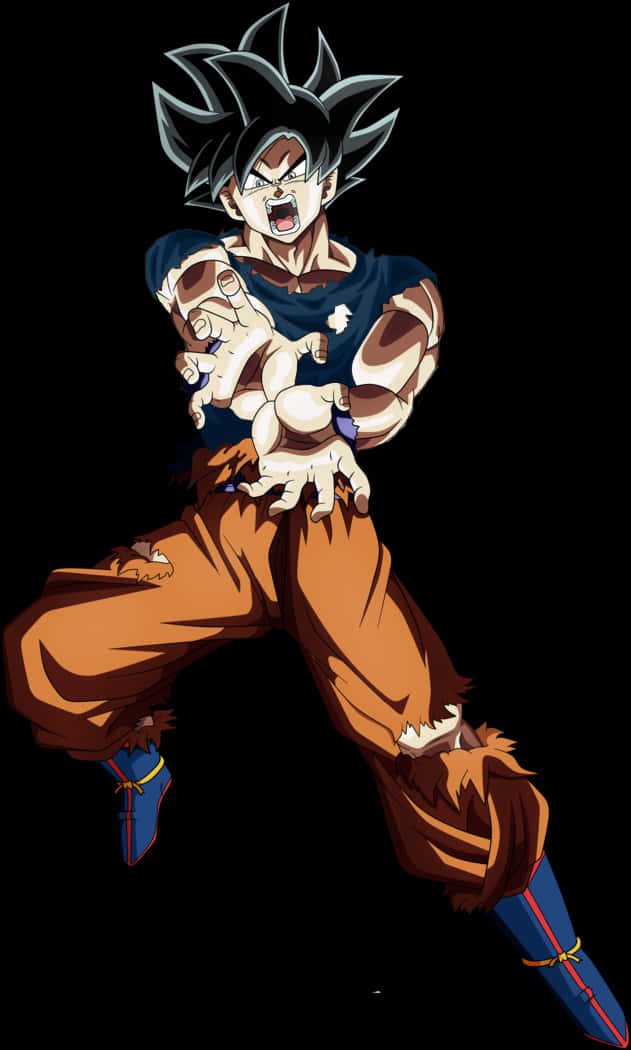 Ultra Instinct Goku taisteluasennossa Taustakuvat