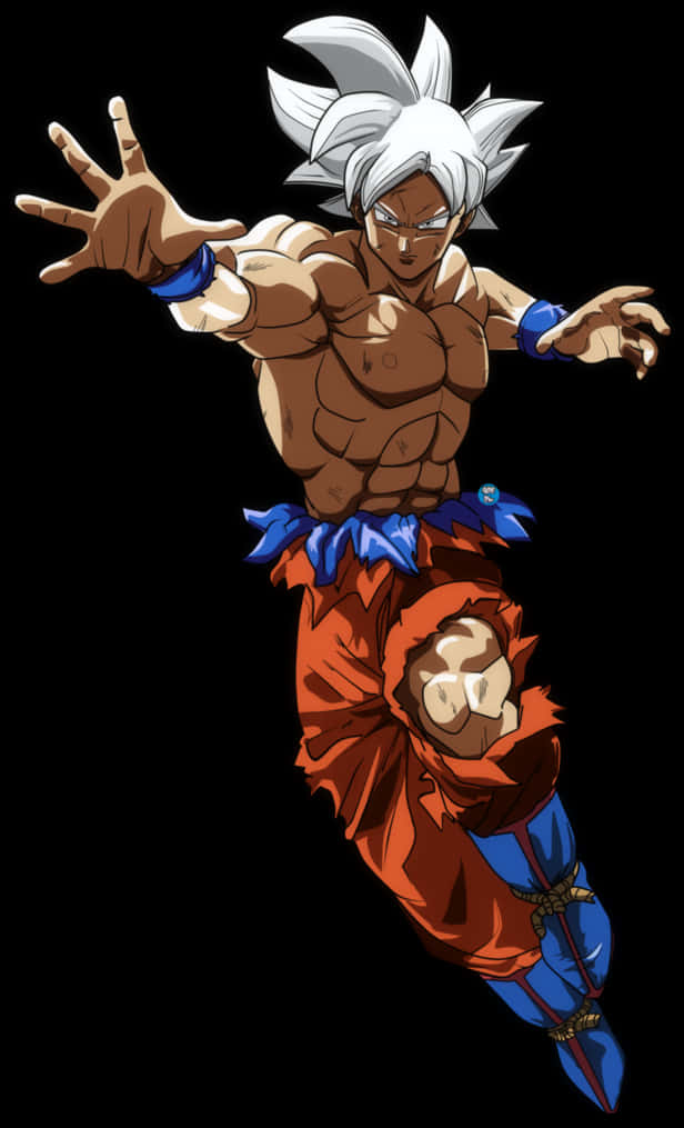 Ultra Instinct Goku taisteluasennossa Taustakuvat