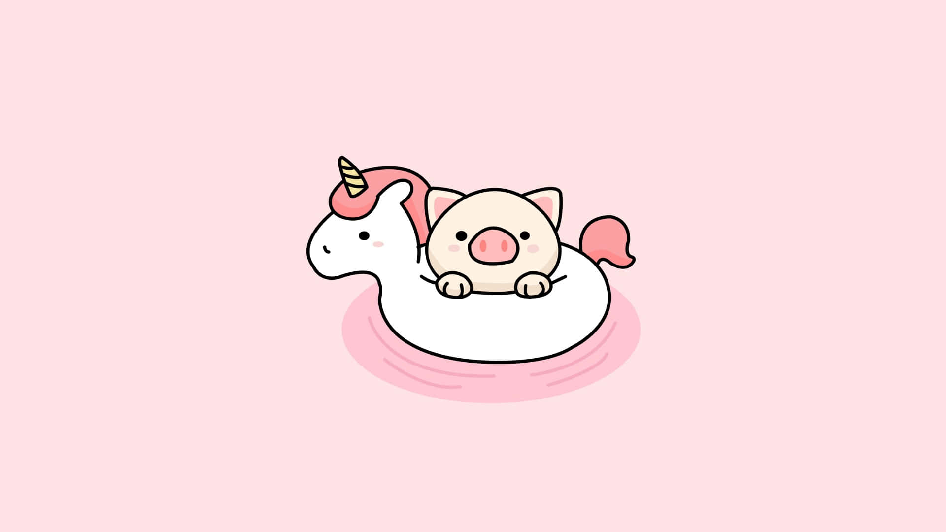 Unelmoiva kawaii vaaleanpunainen pilvimaisema kaikille laitteillesi Taustakuvat
