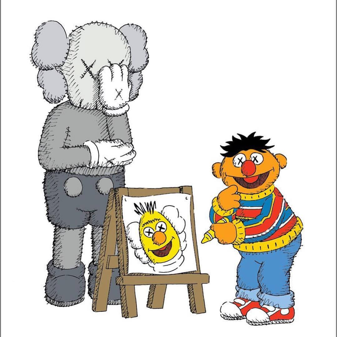 Uniqlo Ernie piirtää Bertin Taustakuvat
