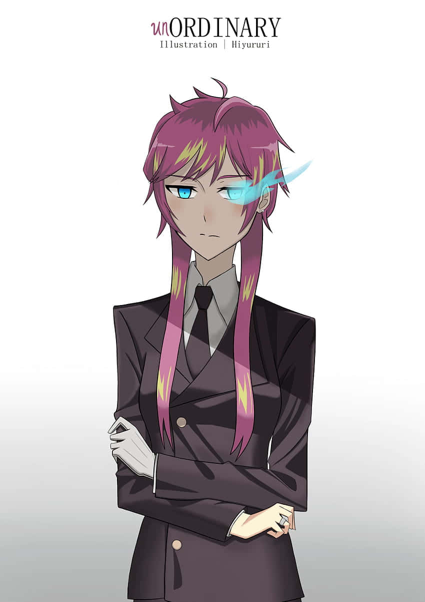 UnOrdinary Seraphina puvussa ja solmiossa Taustakuvat