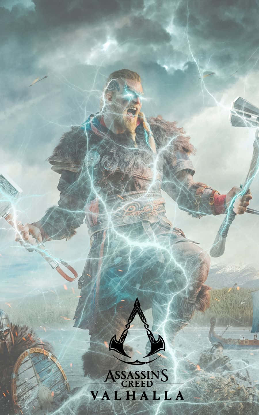 Upea 1440p Assassin's Creed Valhalla -taustakuva Taustakuvat