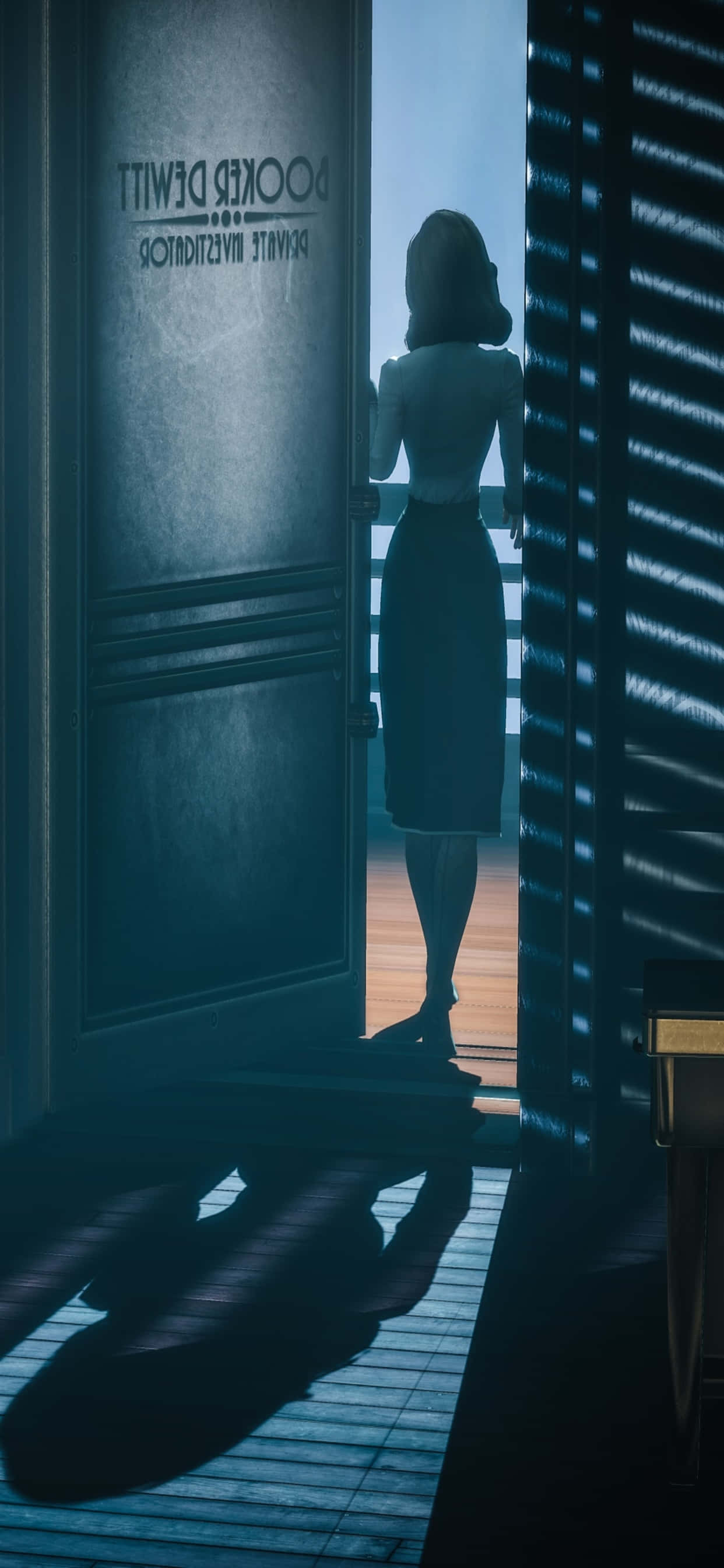 Upea Bioshock Infinite -inspiroitu taustakuva iPhone XS Maxille Taustakuvat