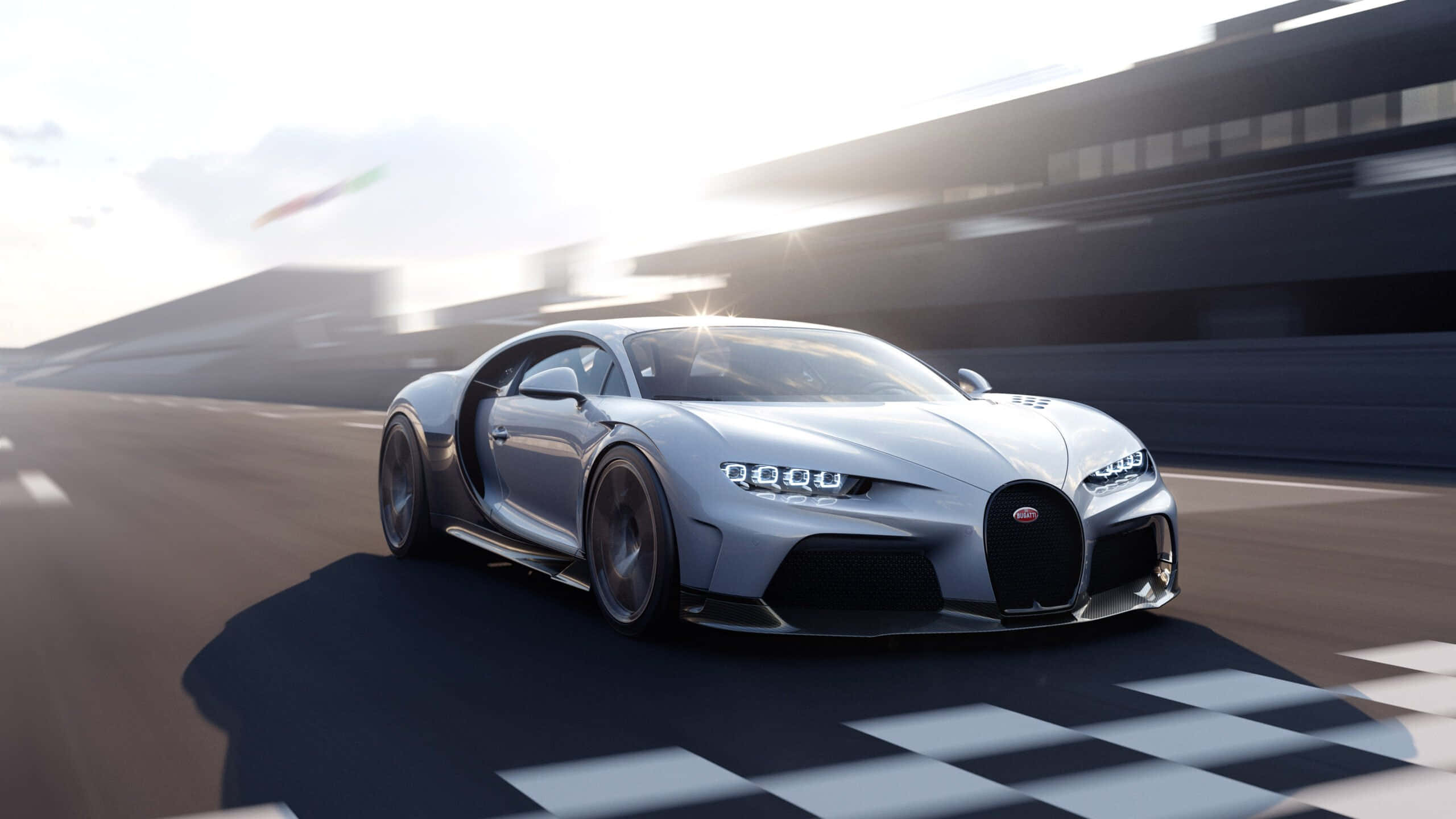 Upea Bugatti Chiron. Taustakuvat