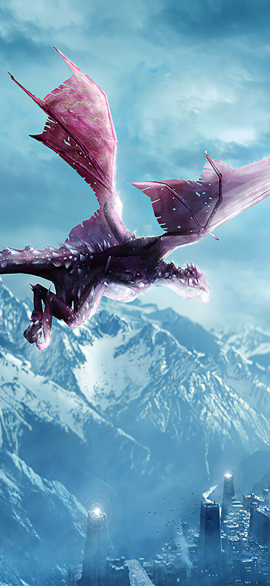 Upea Dragon Age Inquisition -taustakuva iPhone Xs:llä Taustakuvat