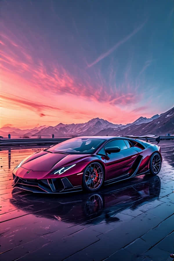 Upea Lamborghini-auto 4K Taustakuvat