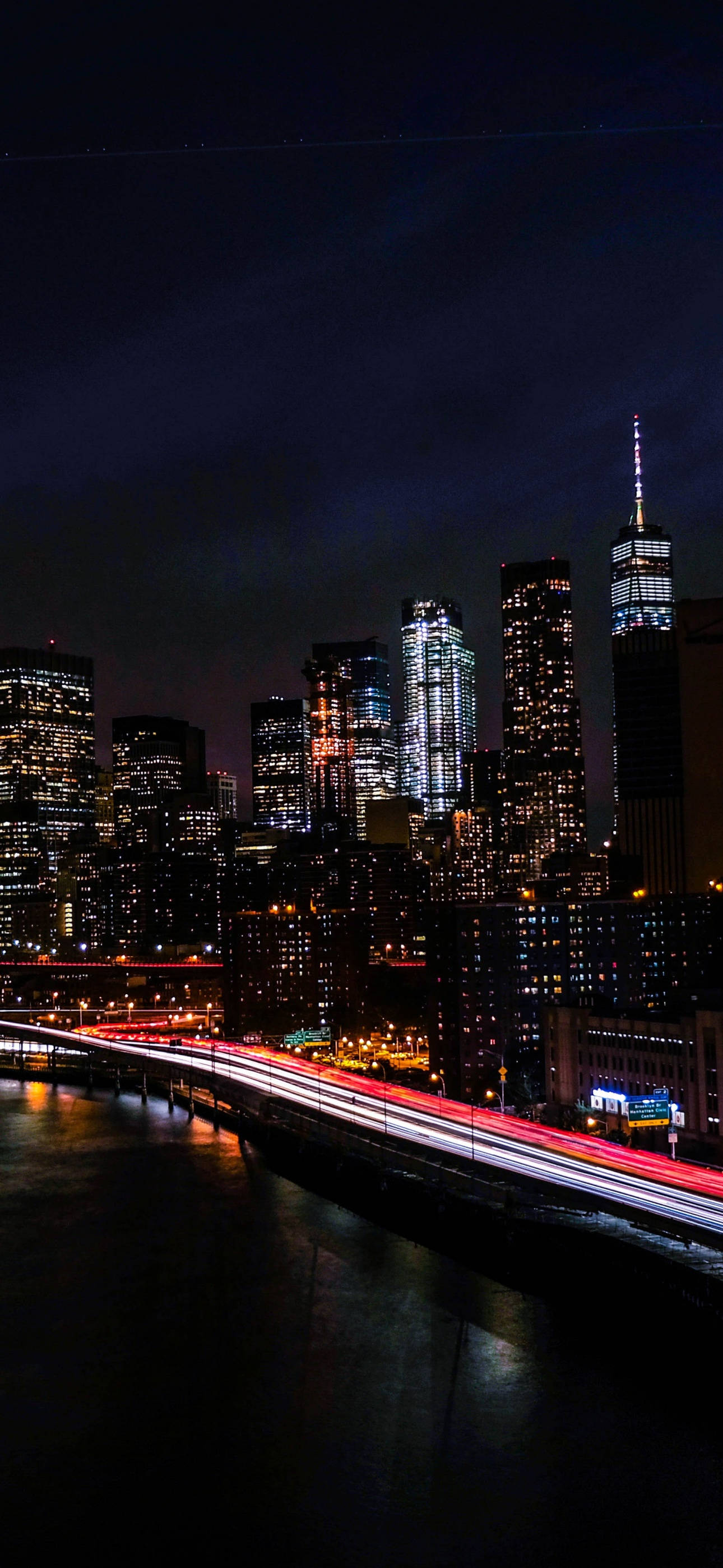 Upea näkymä New Yorkin kaupunkimaisemaan Taustakuvat