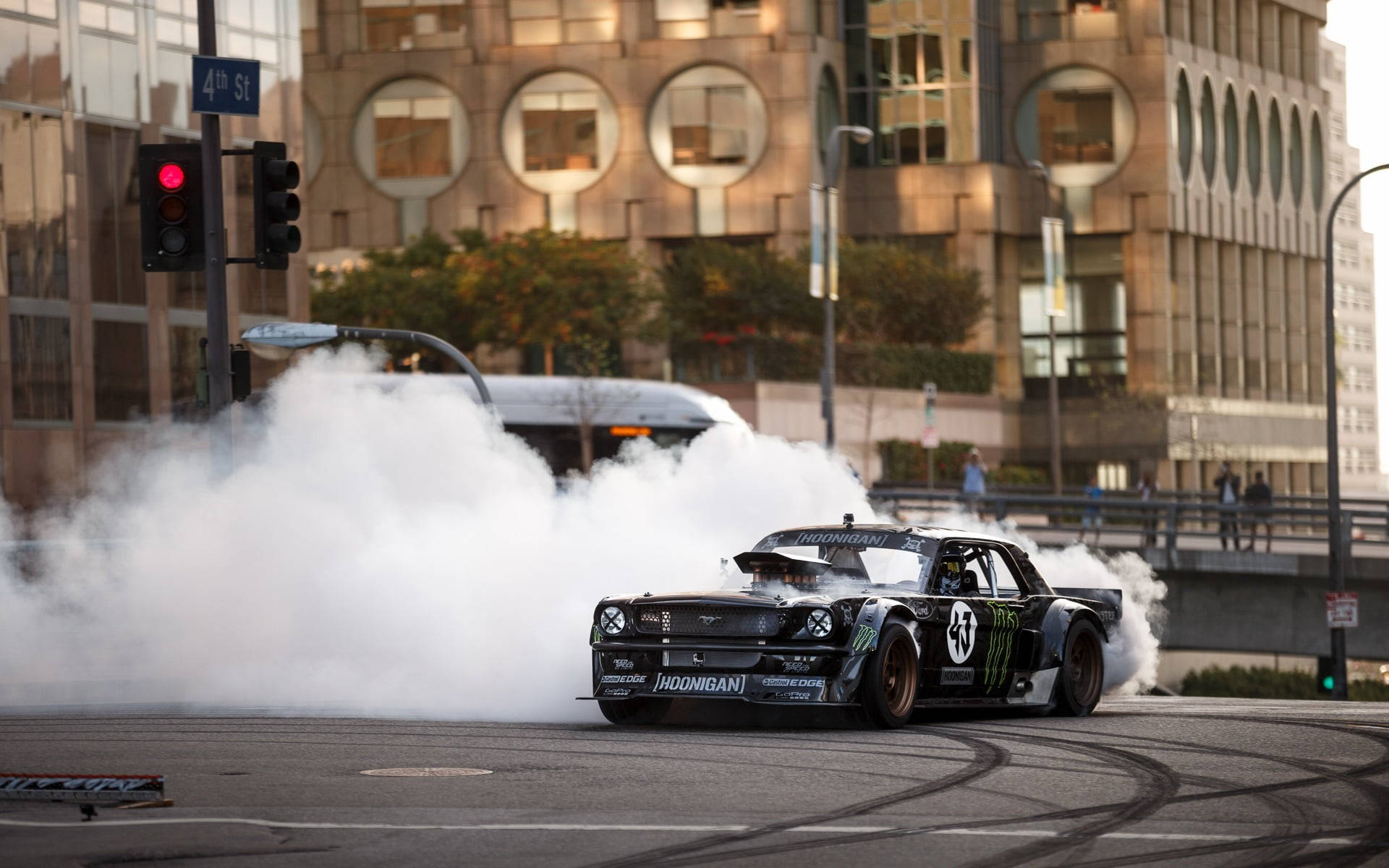 Upea Peto Radalla - Hoonigan Ford Mustang Driftaus Taustakuvat