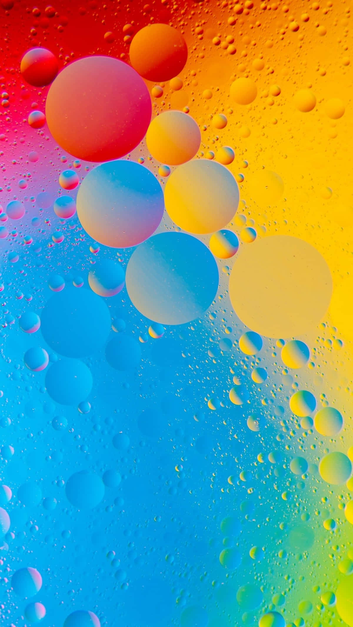 Upea värillinen 4K-vesipisara-abstractitaide puhelimeen Taustakuvat