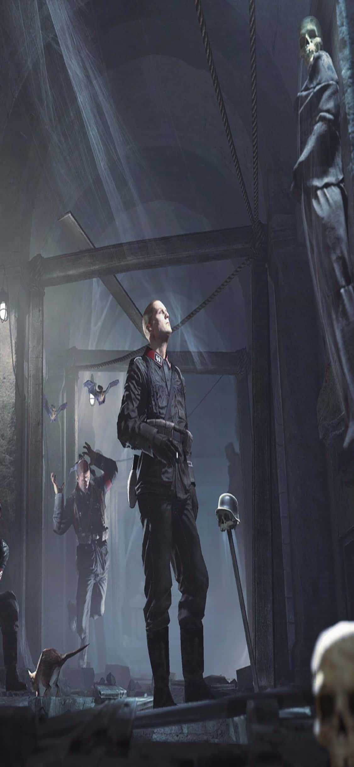 Upotaudu lopulliseen pelikokemukseen iPhone Xs Wolfenstein II:lla Taustakuvat