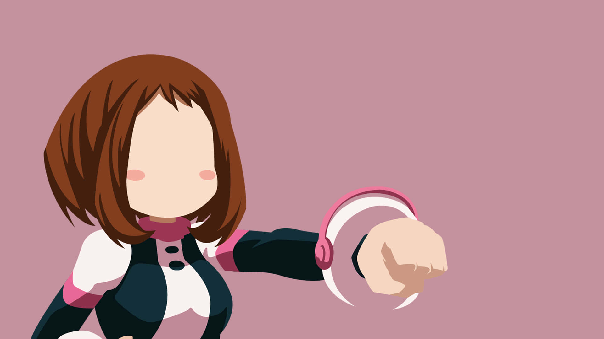 Uraraka Esteettinen Nyrkkitervehdys Taustakuvat