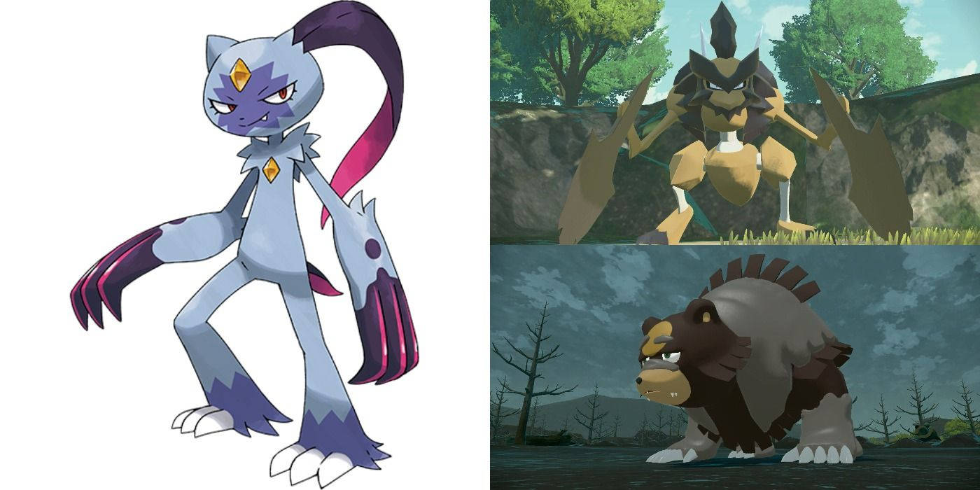 Ursaluna, Sneasler ja Kleavor Pokémon Taustakuvat