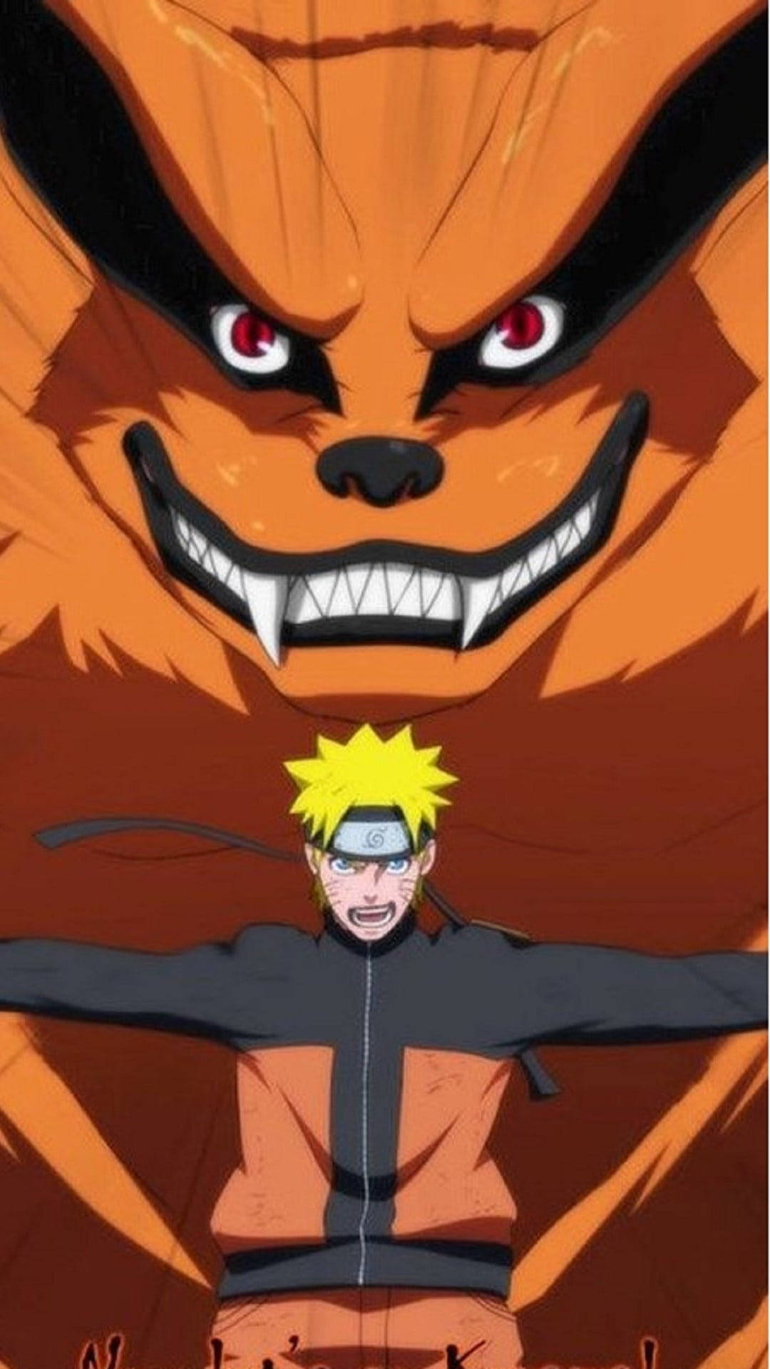 Uzumaki suojelee Naruto Kuramaa Taustakuvat