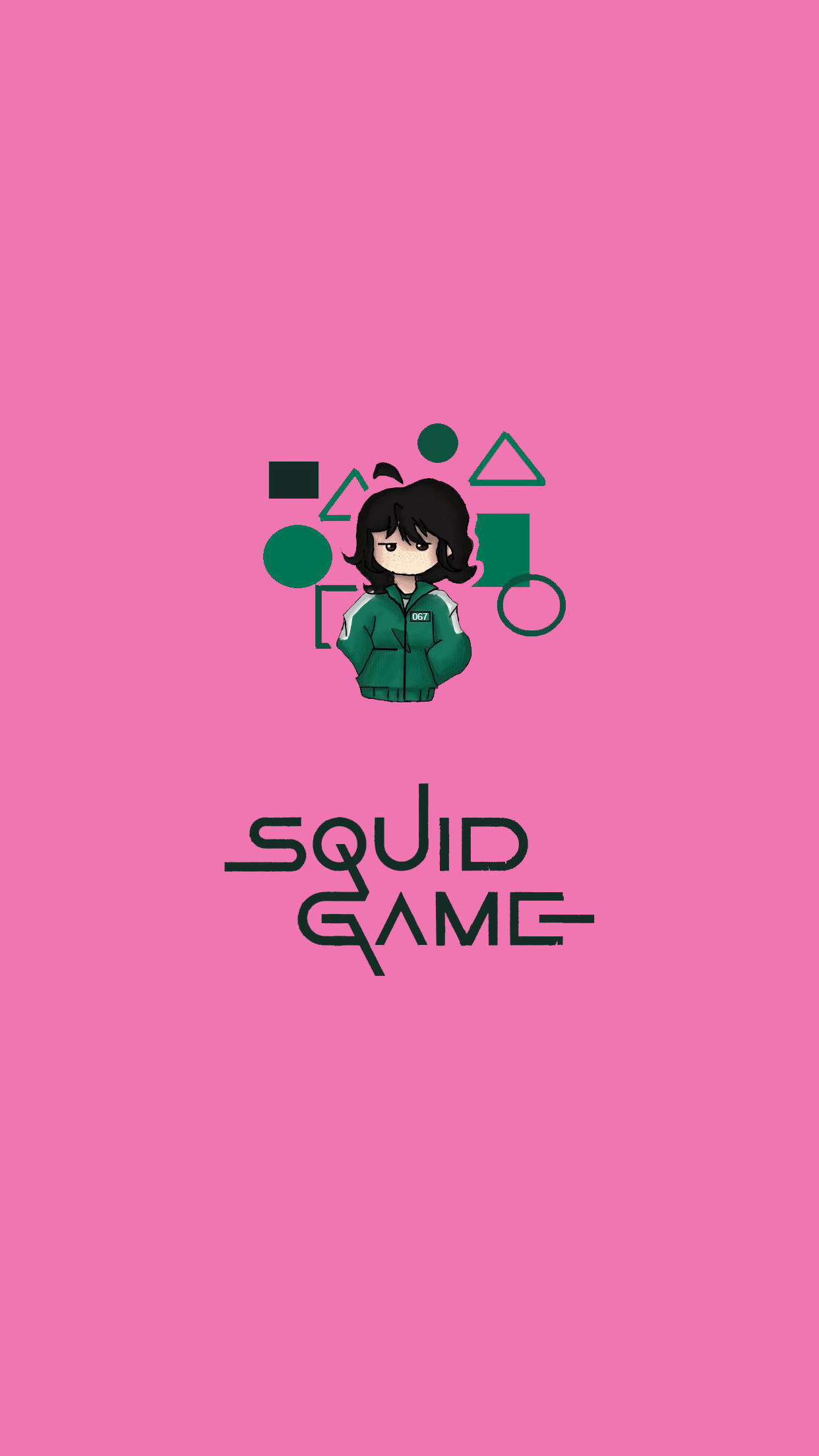 Vaaleanpunainen sarjakuva 067 Squid Game Taustakuvat
