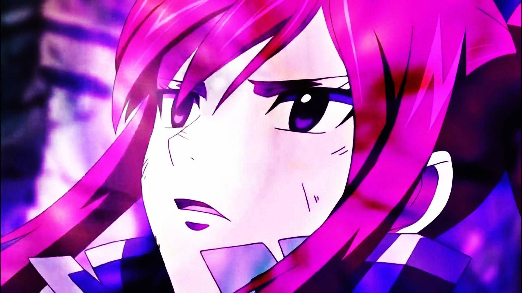 Vaaleanpunainen anime-estetiikka Erza Scarlet Taustakuvat