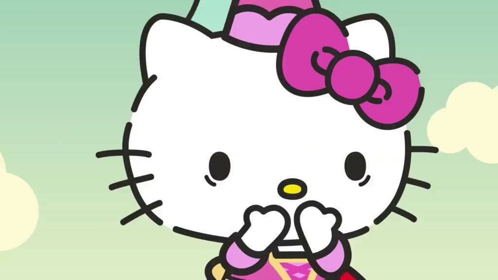 Vaaleanpunainen hattu Hello Kitty PFP Taustakuvat