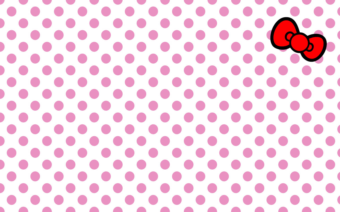 Vaaleanpunainen Hello Kitty -pilkullinen kuvio Taustakuvat