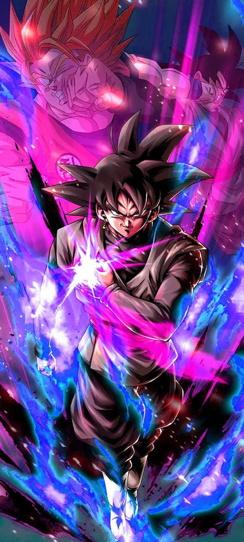 Vaaleanpunainen ja sininen Dragon Ball Z -kuva Taustakuvat