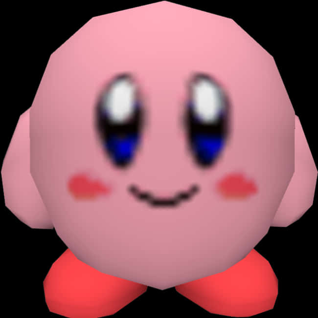Vaaleanpunainen Kirby-hahmografiikka Taustakuvat
