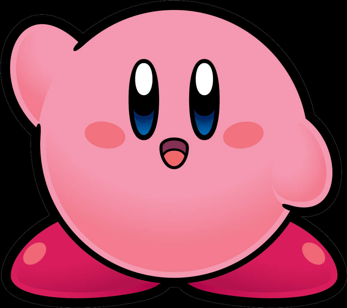 Vaaleanpunainen Kirby-hahmotaide Taustakuvat