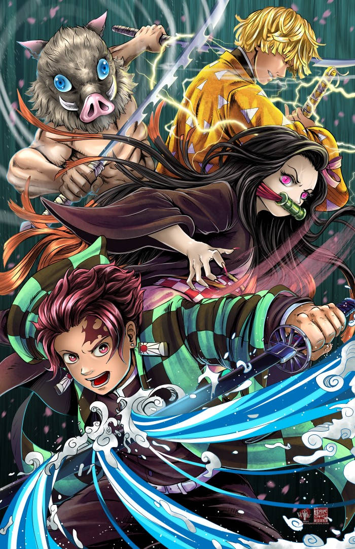 Vahvat Demon Slayers iPhone Taustakuvat
