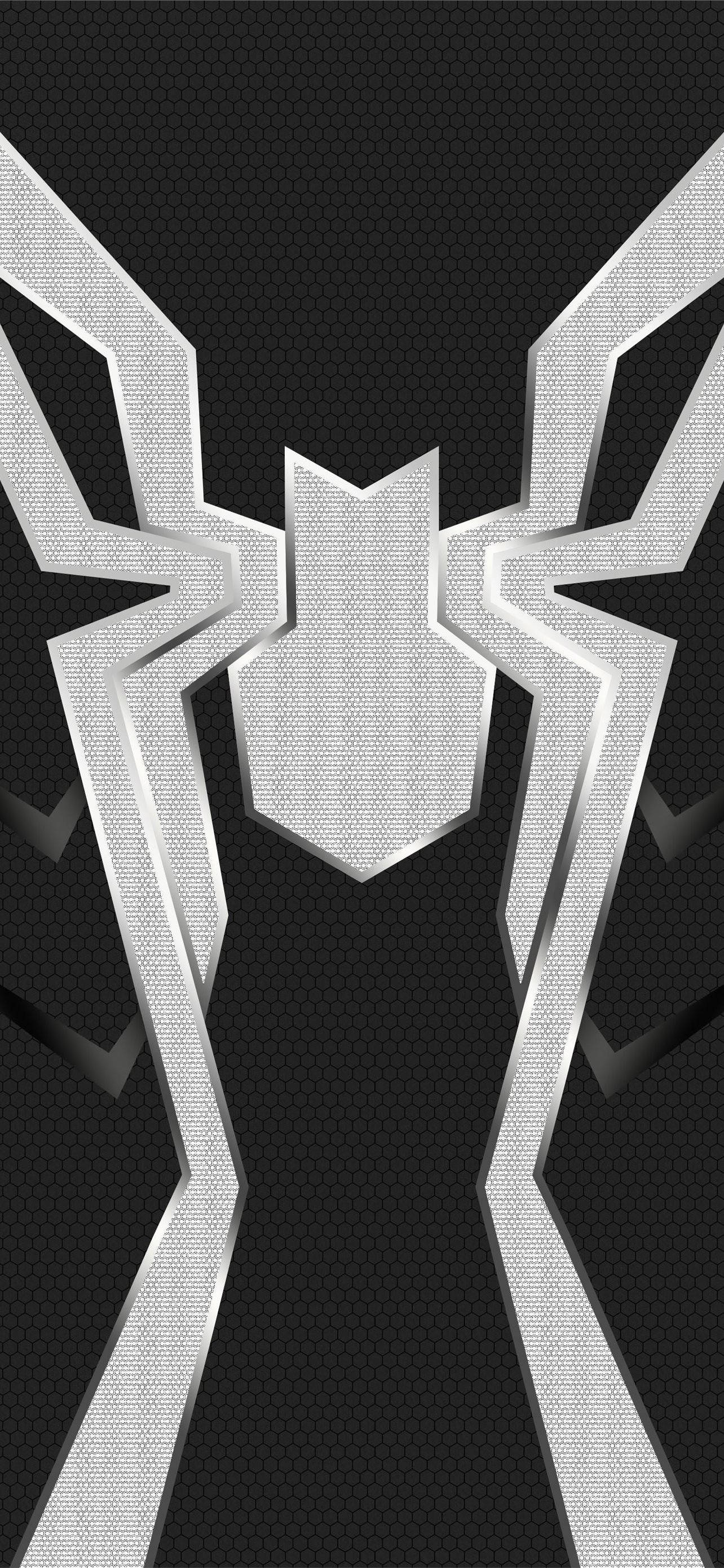 Vaihtoehtoinen Spider-Man Valkoinen Logo Musta Taustakuvat