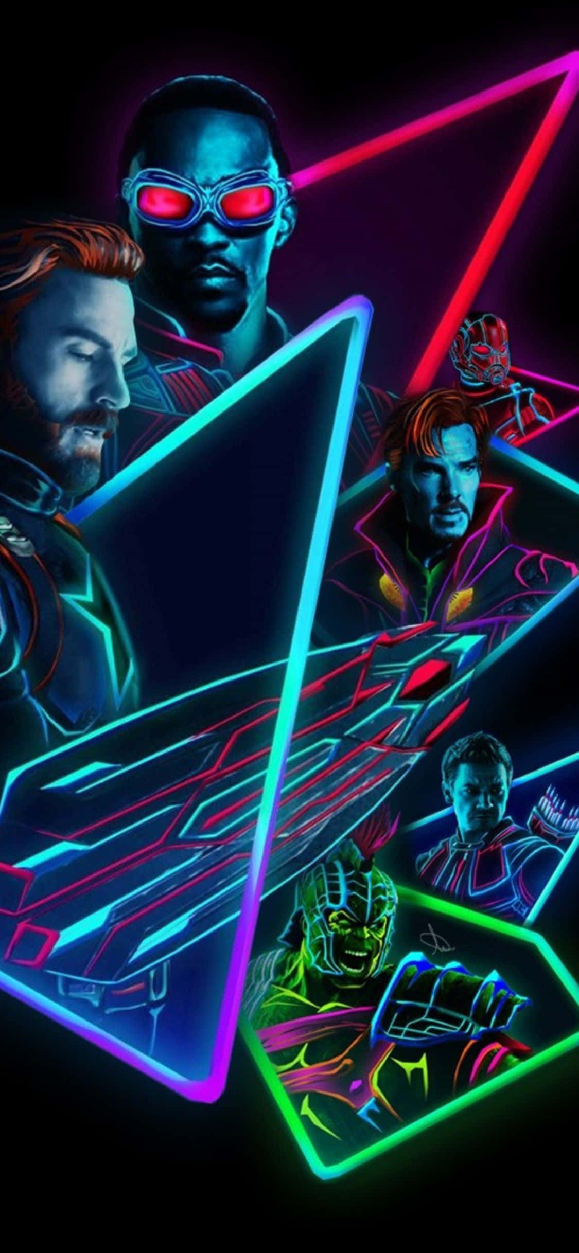 Valaise kotisi neon-iPhonella Taustakuvat