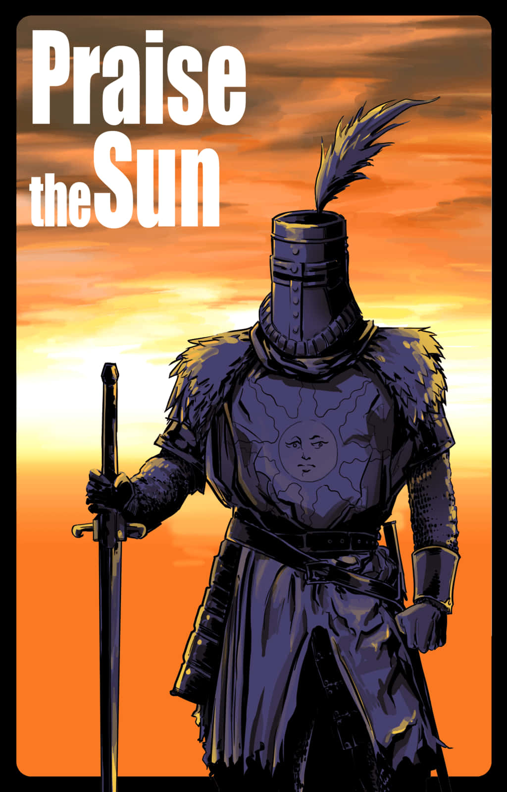 "Valittu kuolematon, Solaire of Astora, antaa voimansa asialle" Taustakuvat