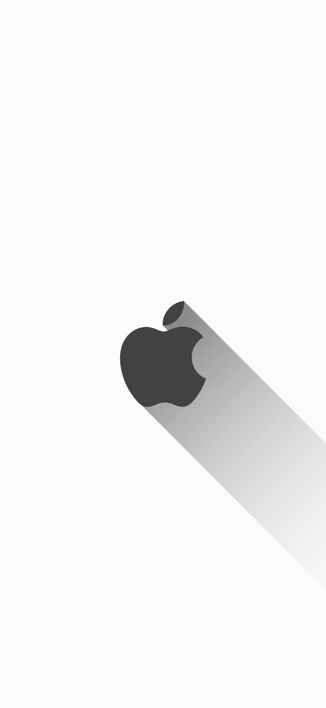 Valkoinen Apple-logolla iPhone Taustakuvat