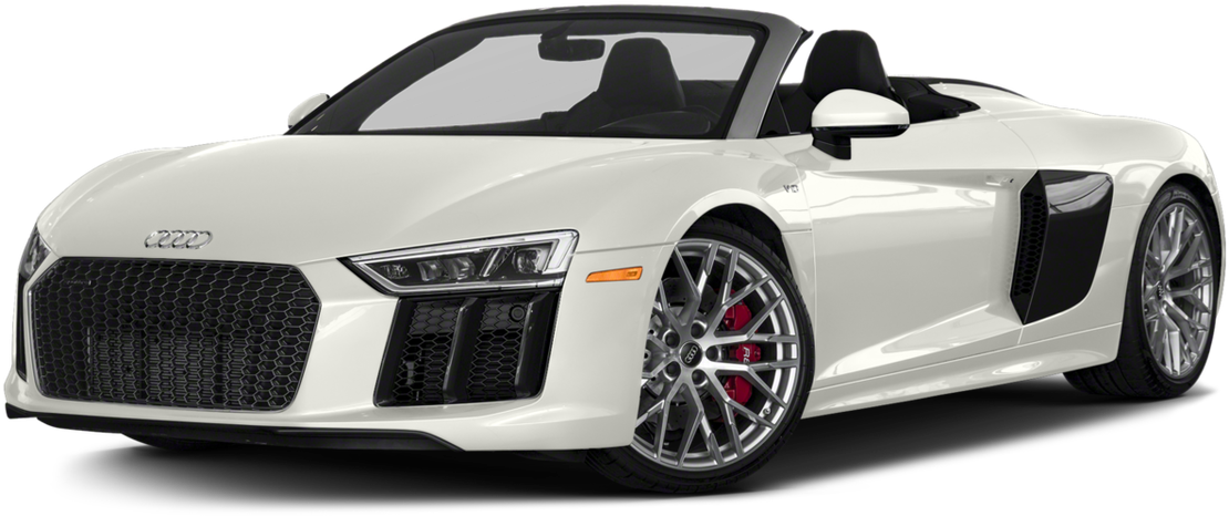 Valkoinen Audi R8 Spyder -avoauto Taustakuvat