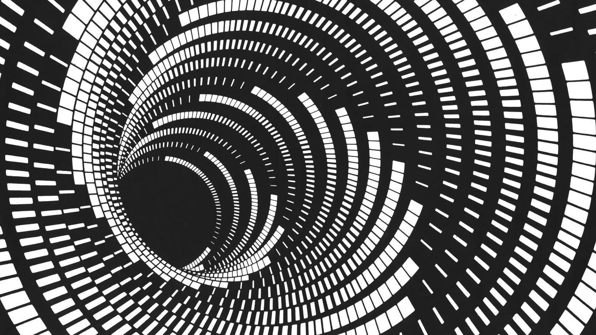 Valkoinen ja musta trippy pyörre Taustakuvat