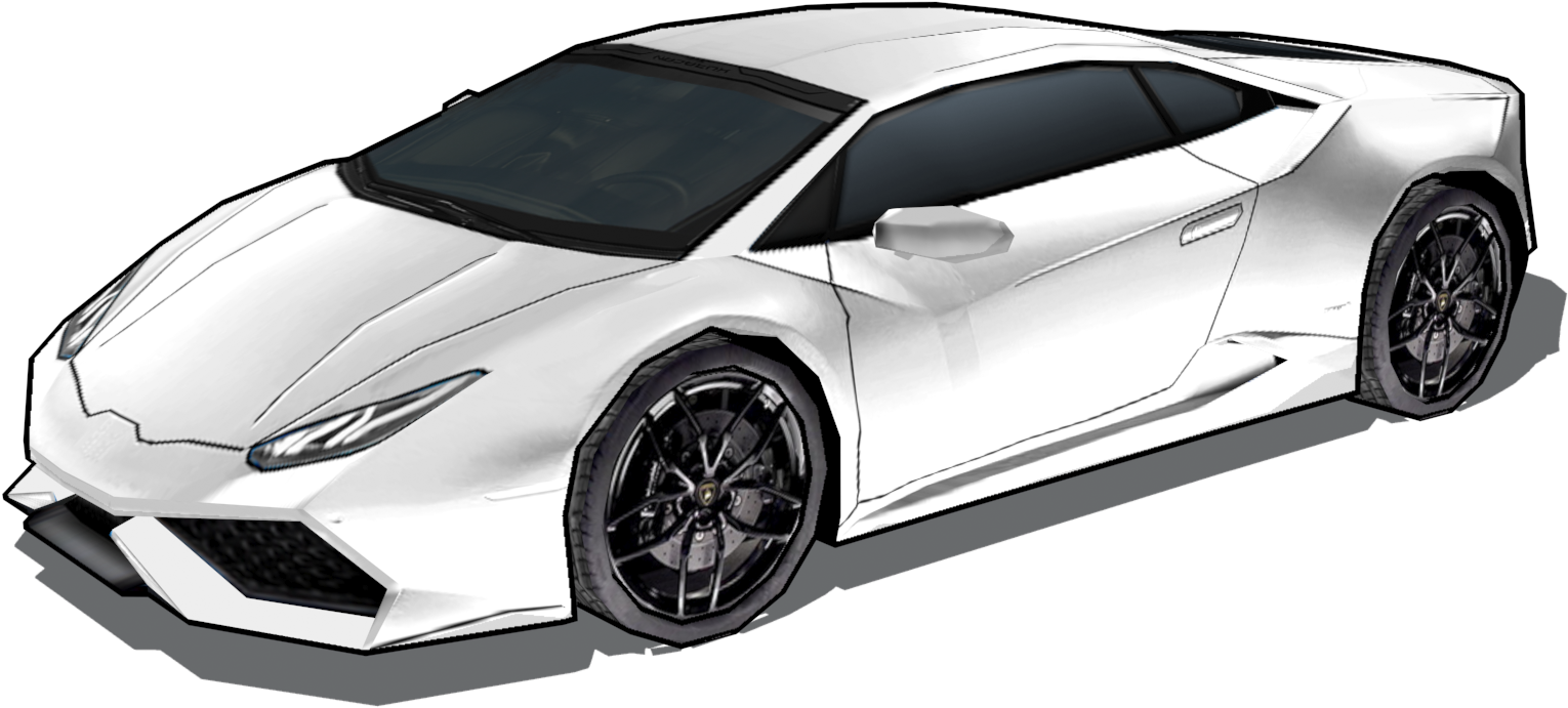 Valkoinen Lamborghini Huracan sivukuva Taustakuvat