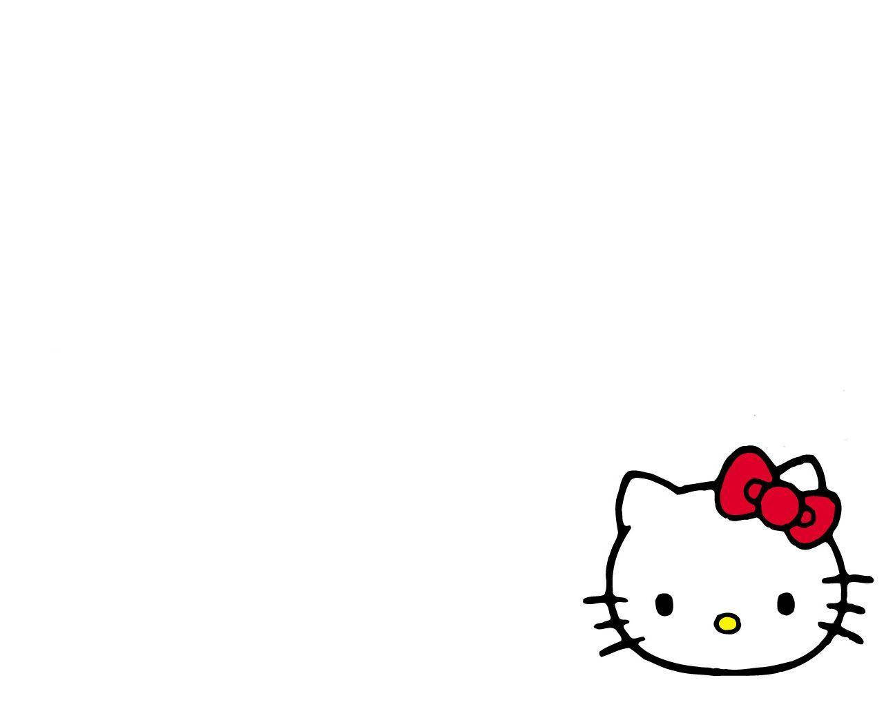 Valkoinen tausta Hello Kittyllä Taustakuvat