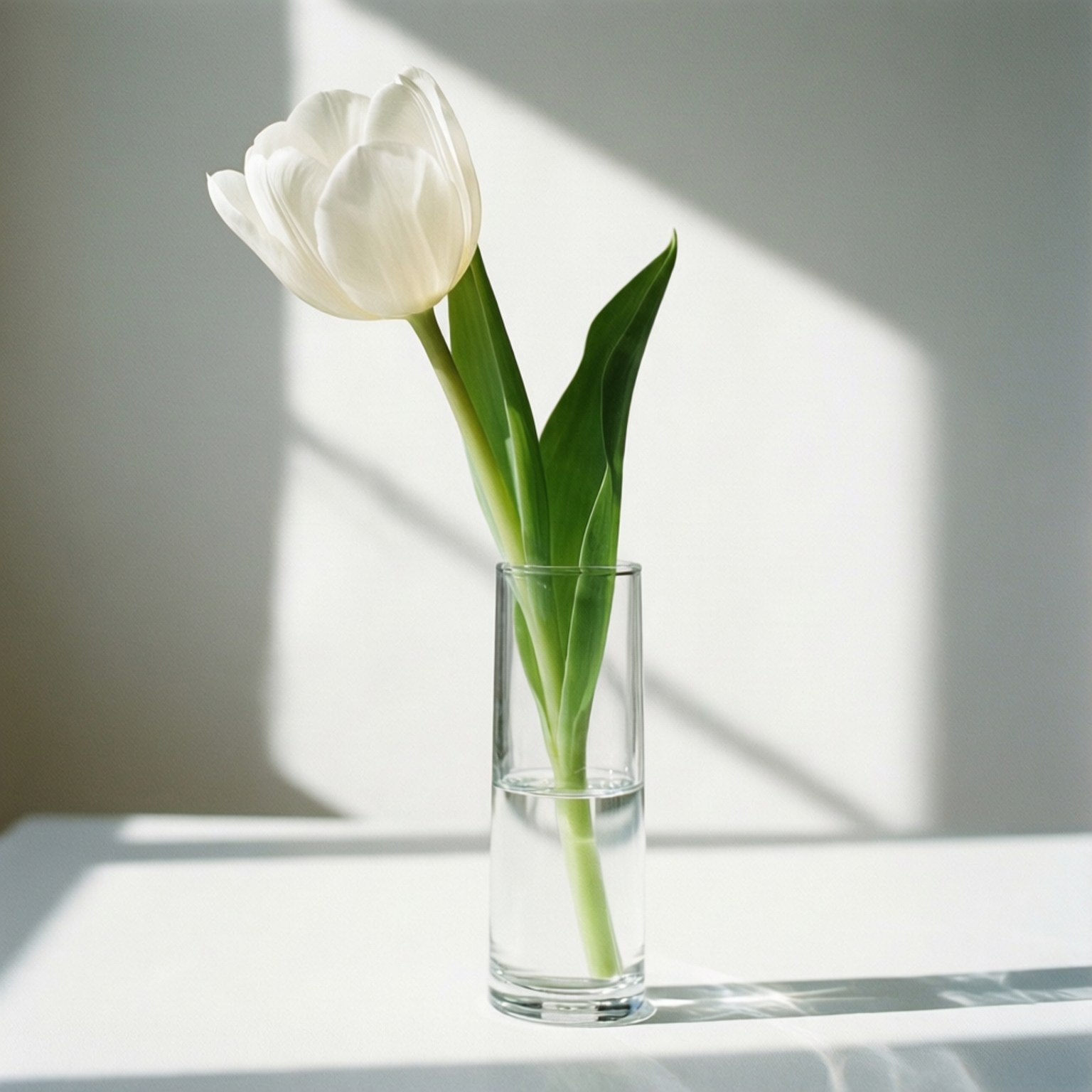 Valkoinen tulppaani minimalistinen Taustakuvat