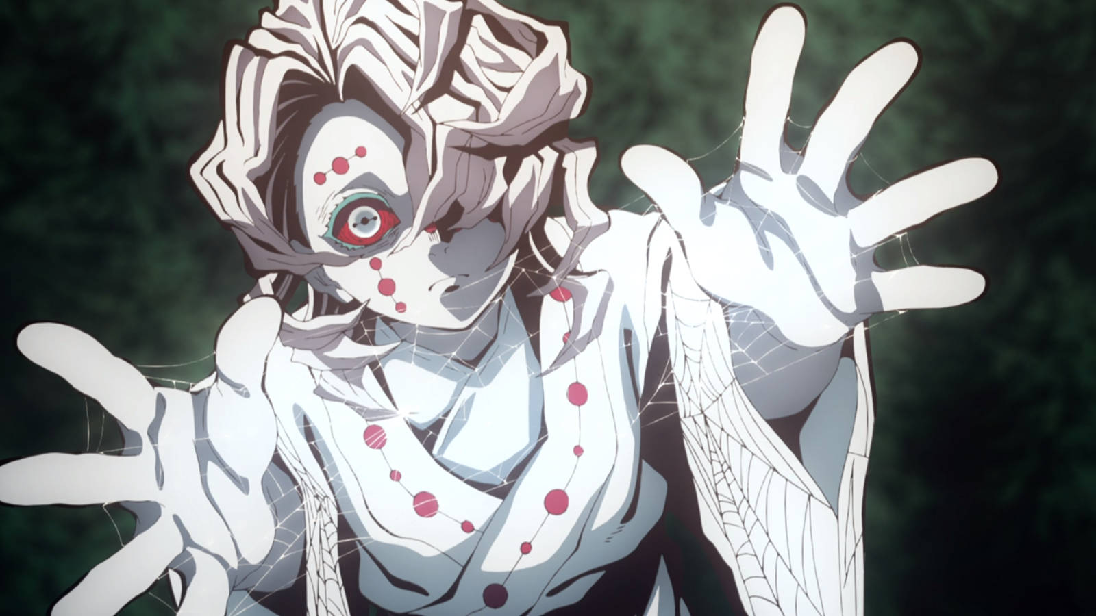 Valkoinen verkko Rui Demon Slayer Taustakuvat