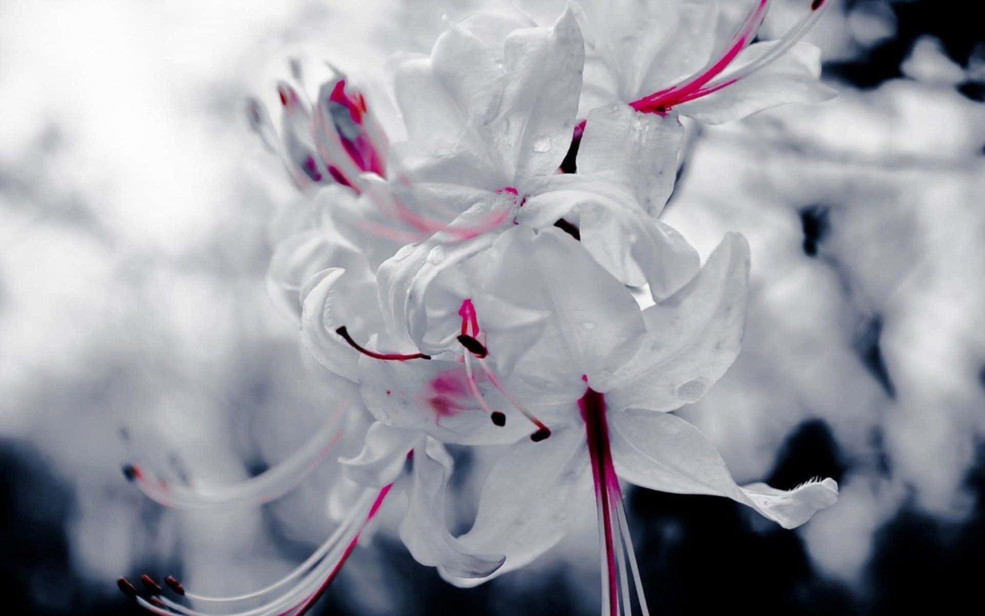 Valkoiset kukat bokeh-kuva Taustakuvat