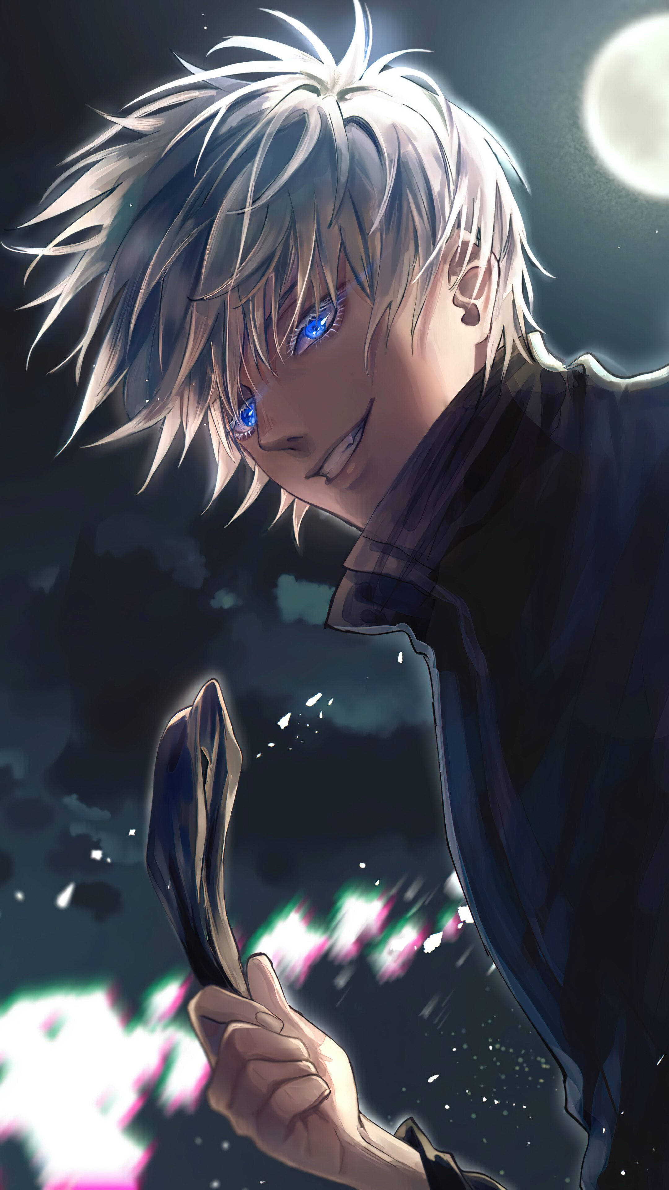 Valkotukkainen cool poika anime Taustakuvat