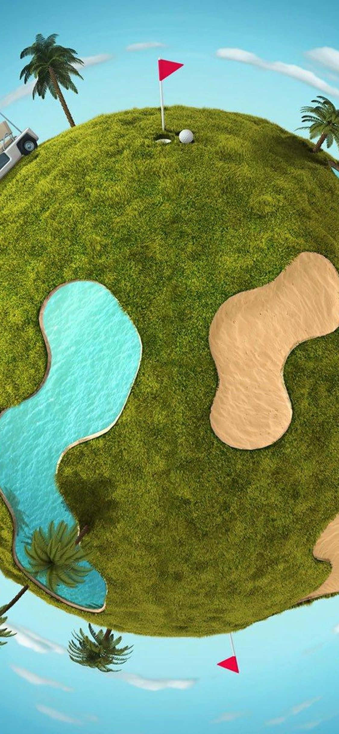 Valmistaudu jännittävään mahtavaan golfkierrokseen Taustakuvat