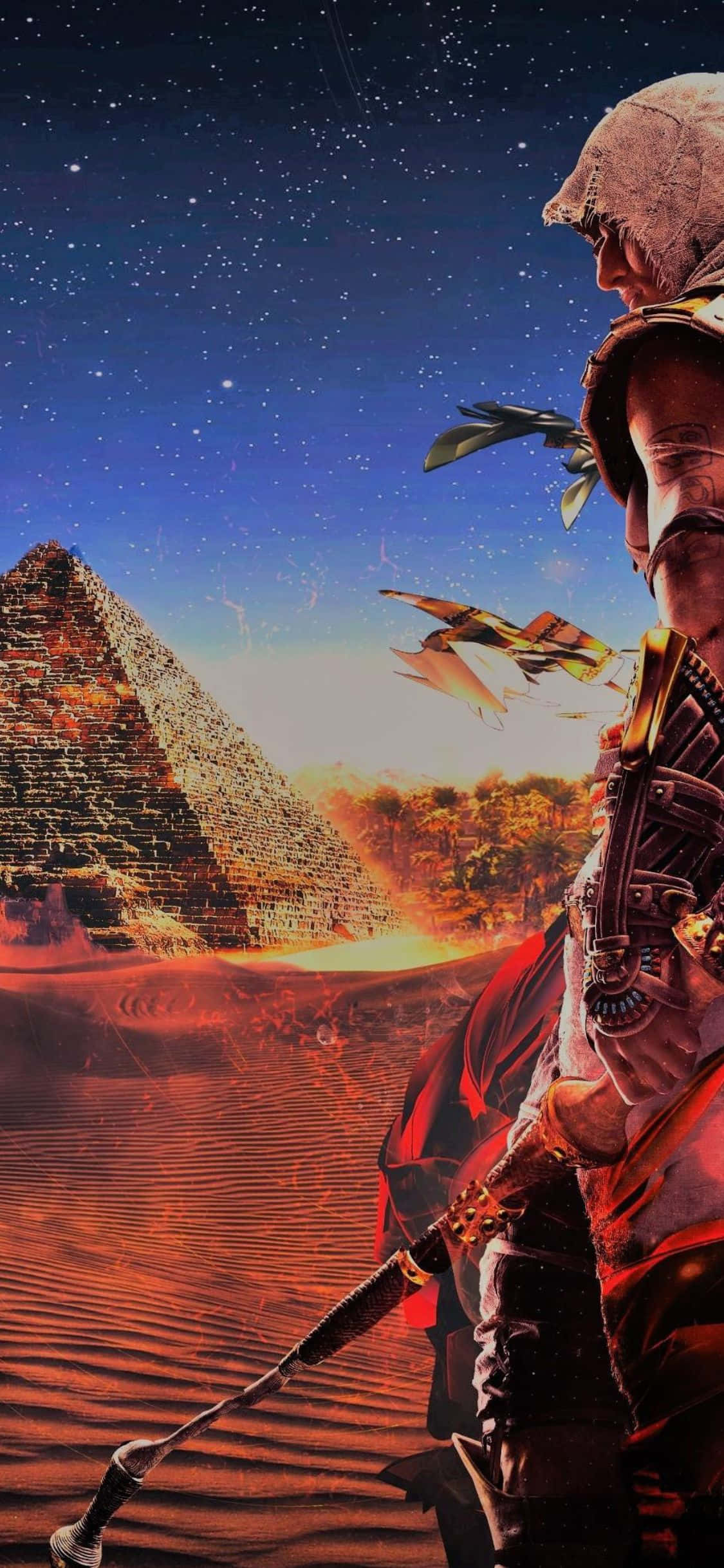 Valmistaudu pelaamaan Assassin's Creed Originsia iPhone X:lläsi Taustakuvat