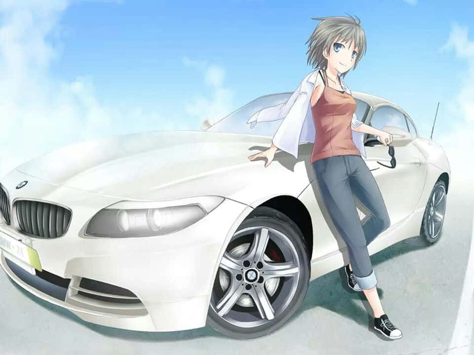 Valmistautuminen iltaan animeautolla Taustakuvat