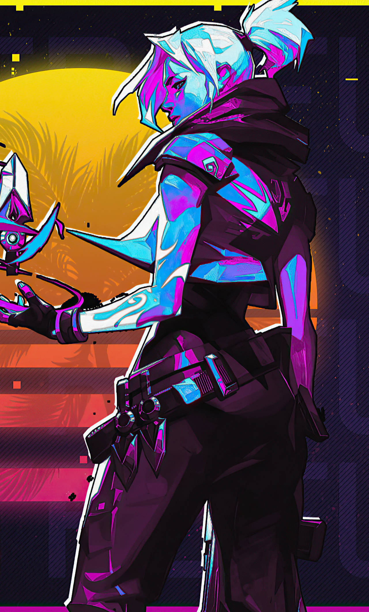 Valorant Jett Neon Taideteos Taustakuvat