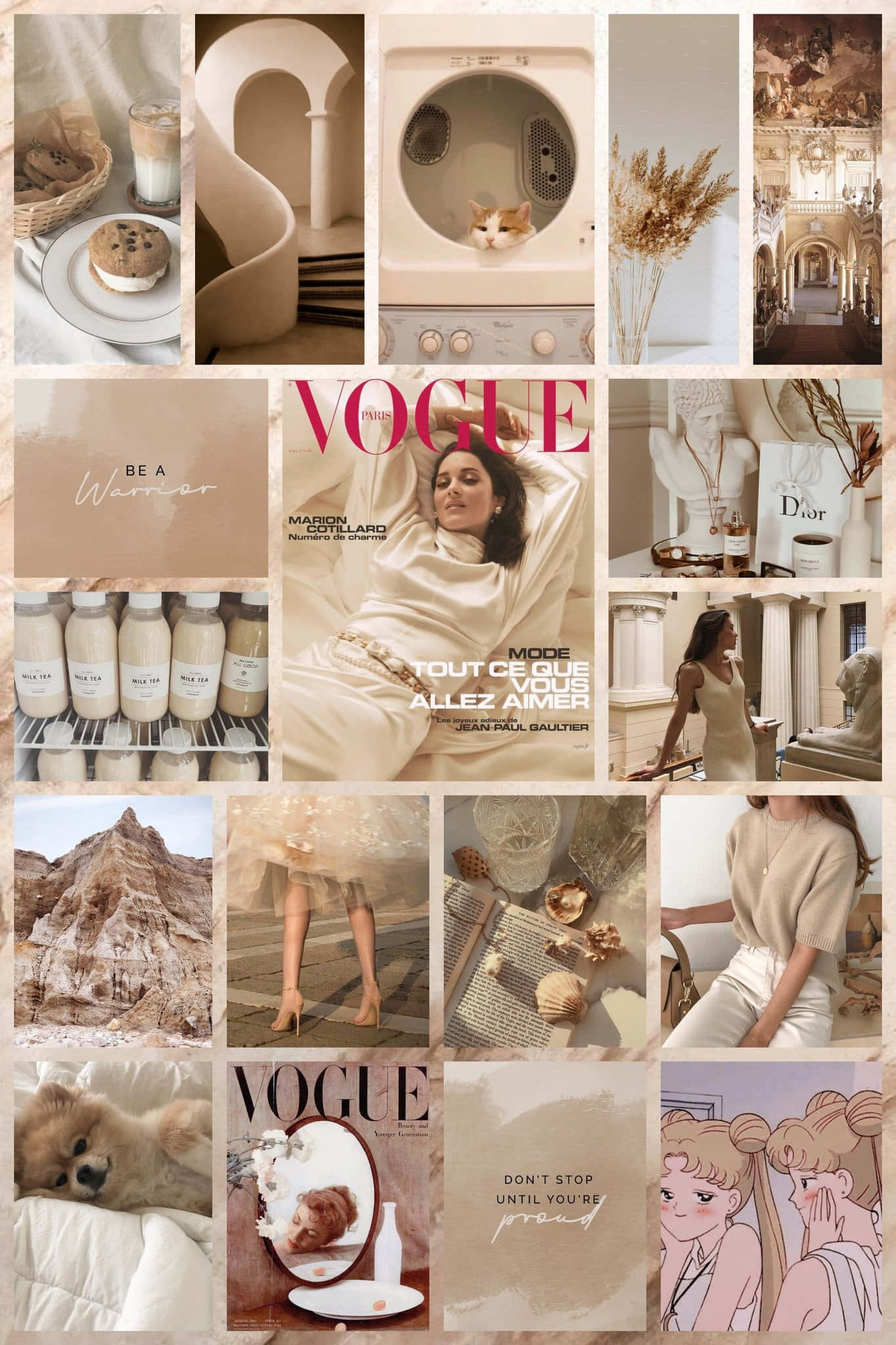 Vangitseva esteettinen beige tausta Taustakuvat