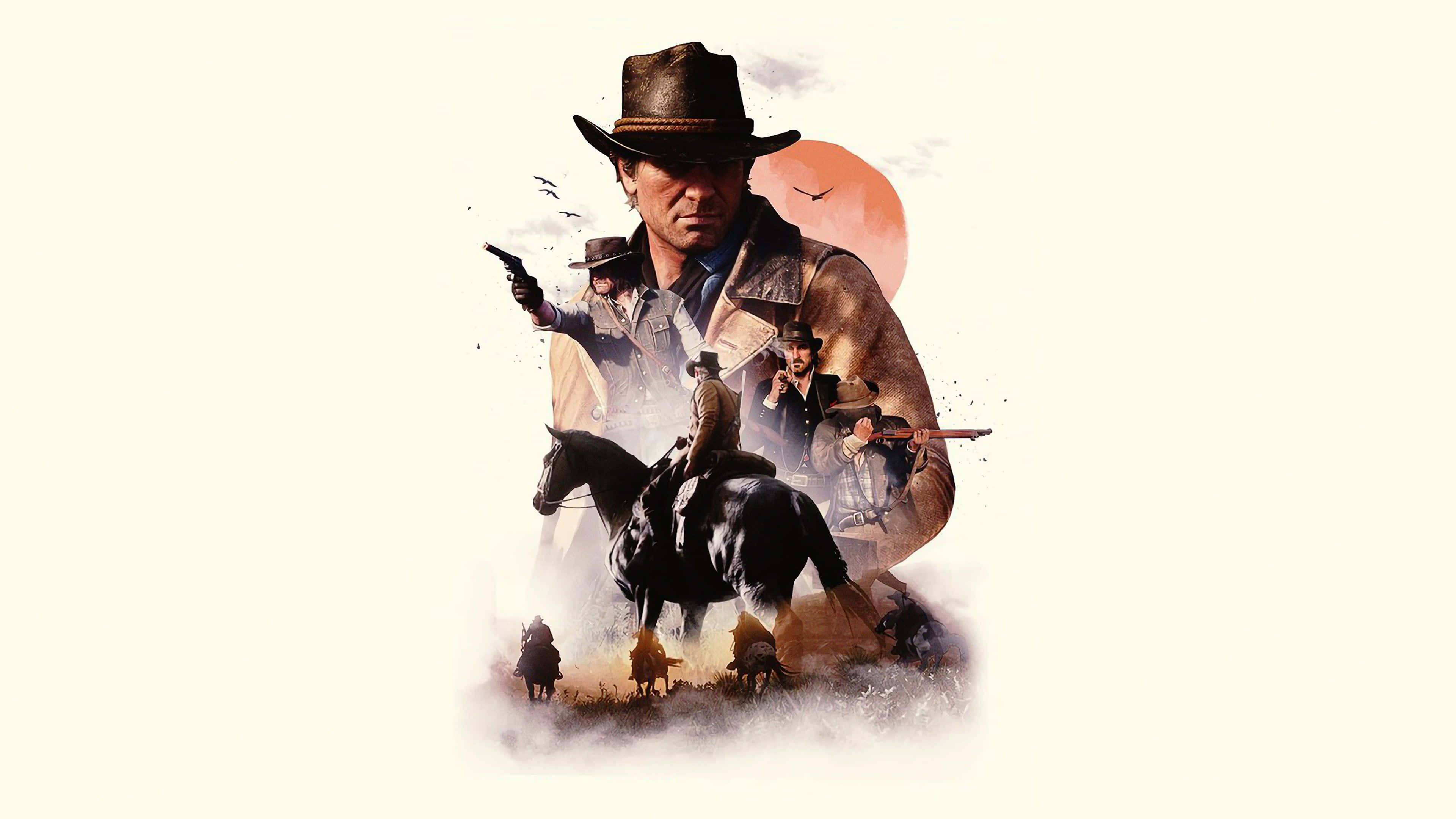 Vangitseva Villin Lännen Maisema Red Dead Redemption 2:sta Taustakuvat