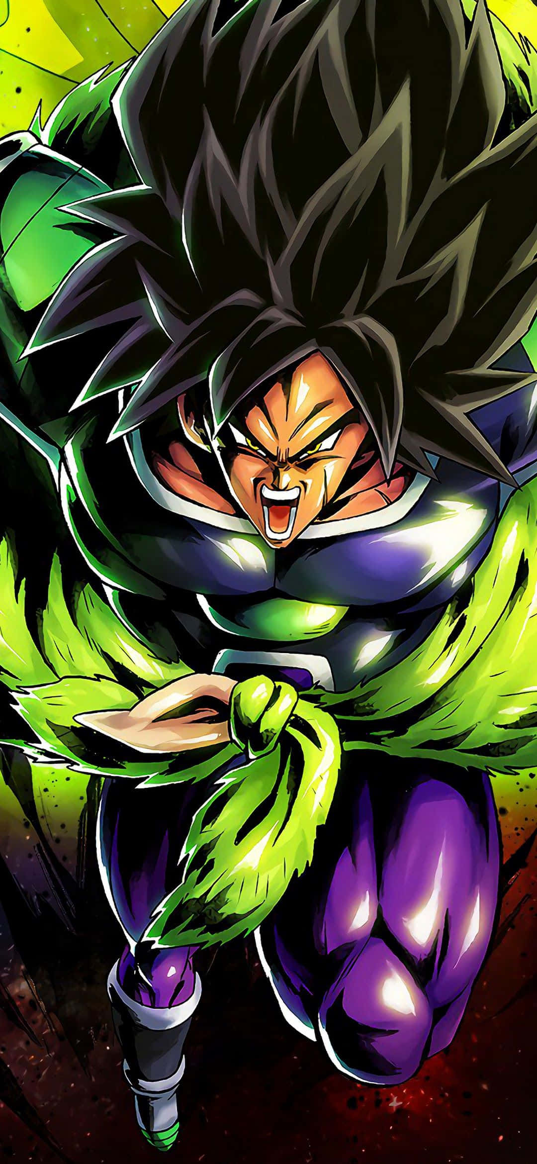 Vapauta Brolyn tunnusomainen taisteluintensiteetti uudella Broly iPhonella. Taustakuvat