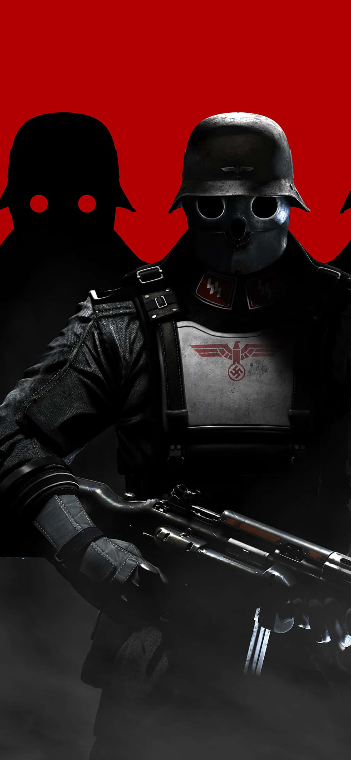 Vapauta iPhone Xs:n Voima Wolfenstein II:ssa Taustakuvat