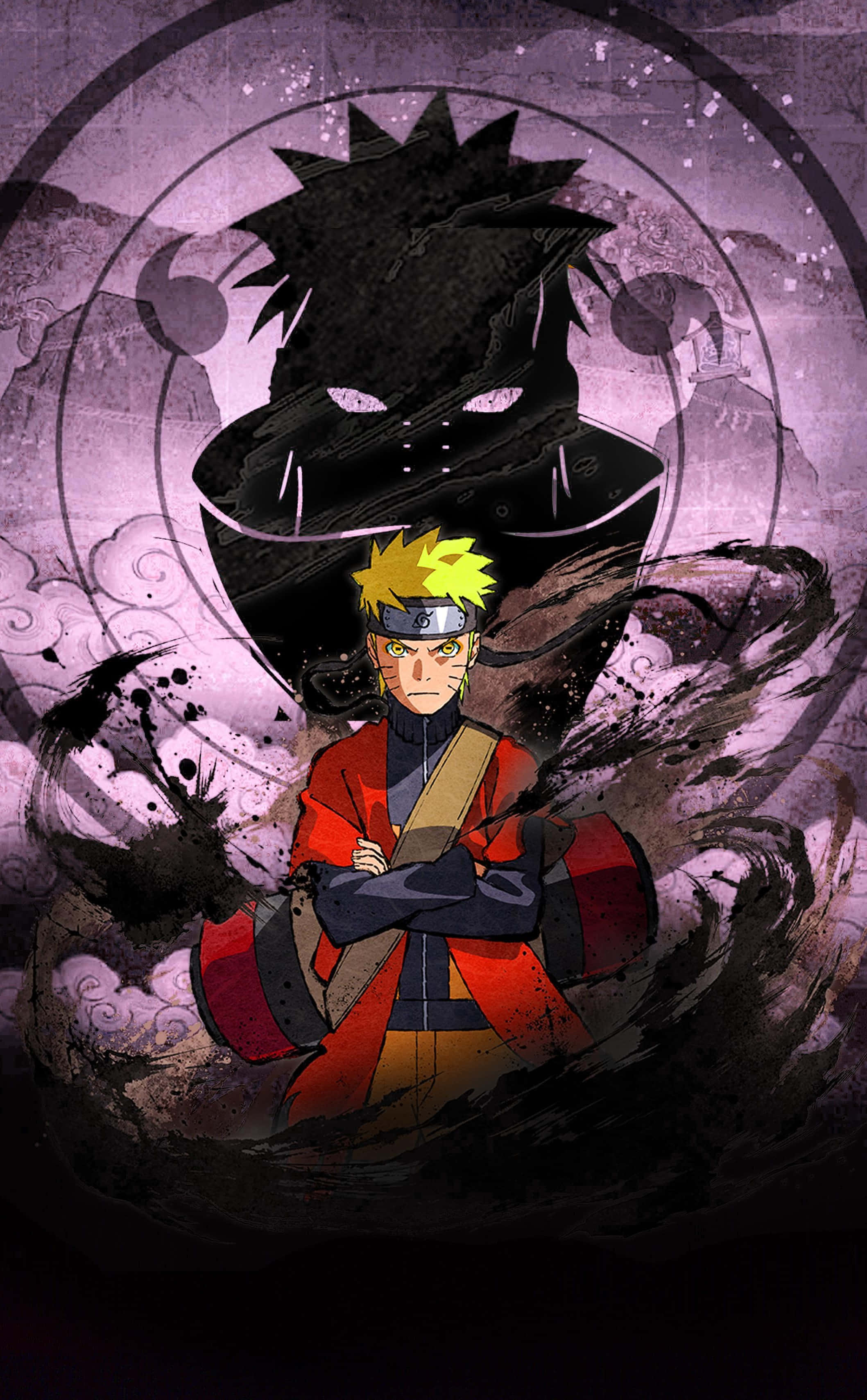 Vapauta Yhdeksänhäntäisen ketun voima tällä eeppisellä Naruto-puhelintaustalla Taustakuvat