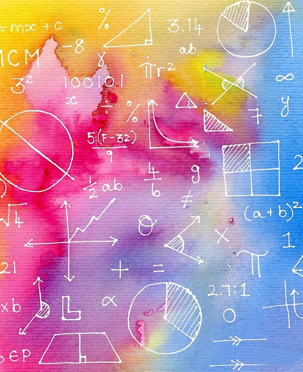 Värikäs matematiikan yhtälötaide